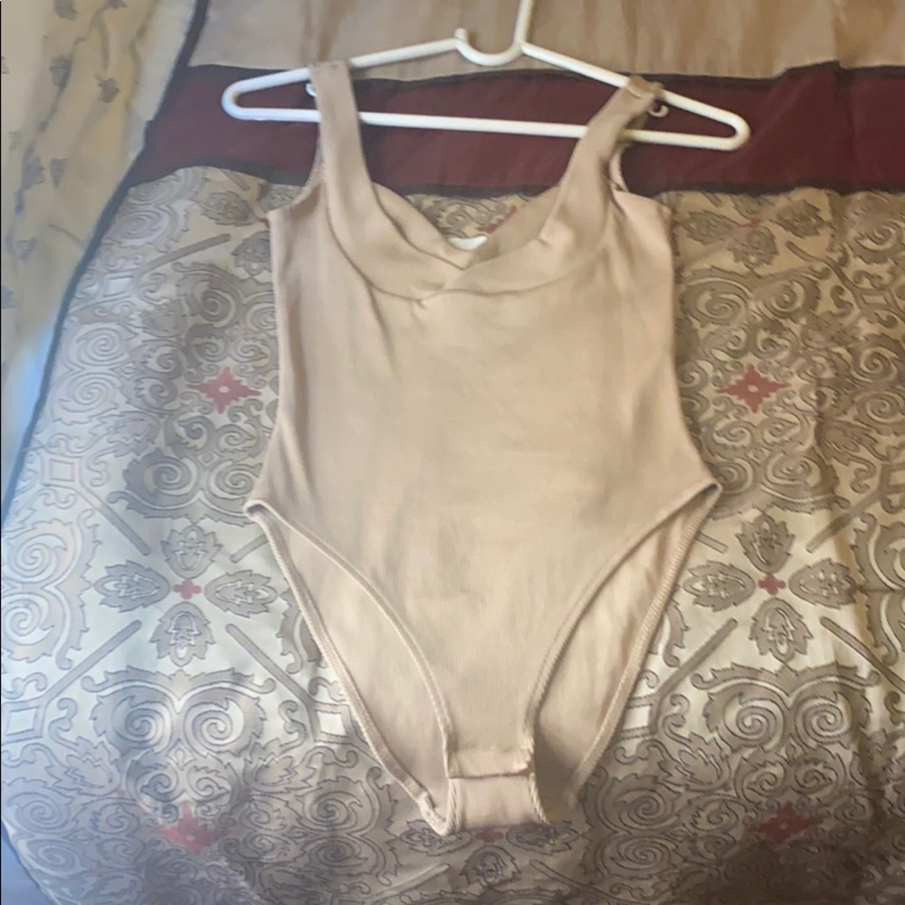 Brown body suit shirt